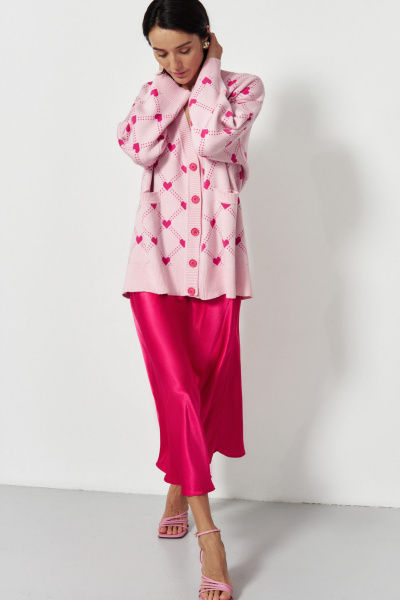 Кардиган heart breaker (розовый)